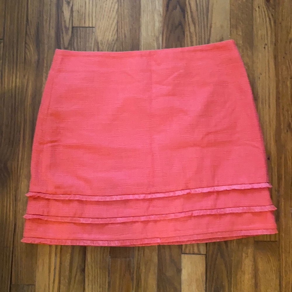 LOFT Pink Tweed Spring Skirt